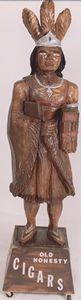 cigar store indian wood statue figure