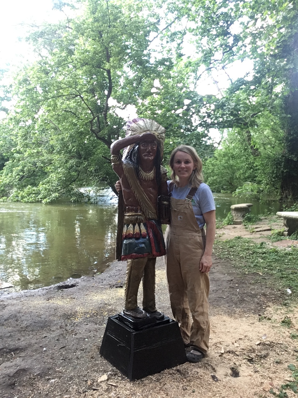 cigar store indian wood statue figure