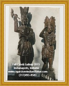 cigar store indian wood statue figure