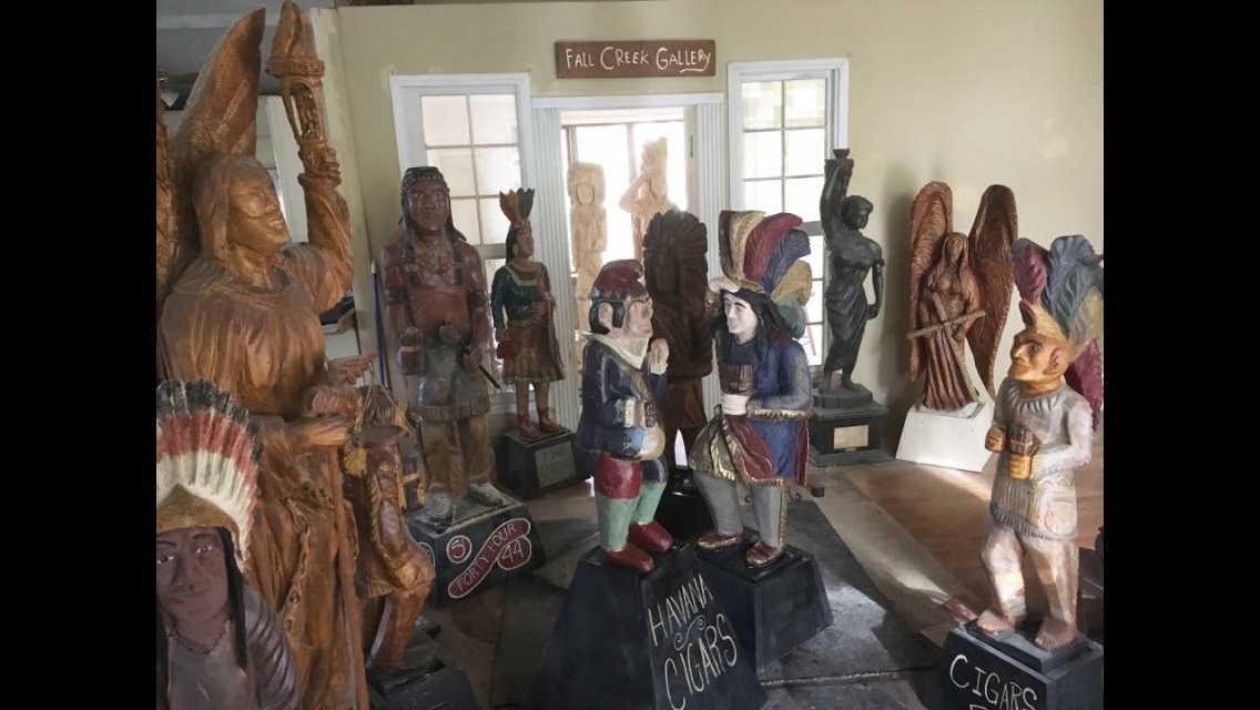 cigar store indian wood statue figure