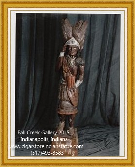 cigar store indian wood statue figure