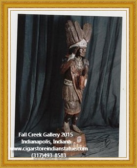 cigar store indian wood statue figure