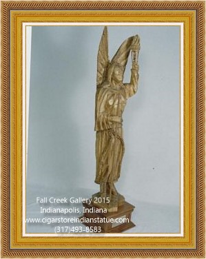cigar store indian wood statue figure