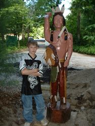 cigar store indian wood statue figure