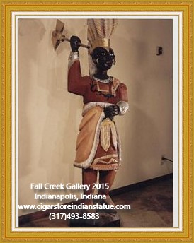 cigar store indian wood statue figure
