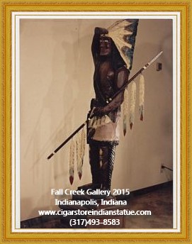 cigar store indian wood statue figure